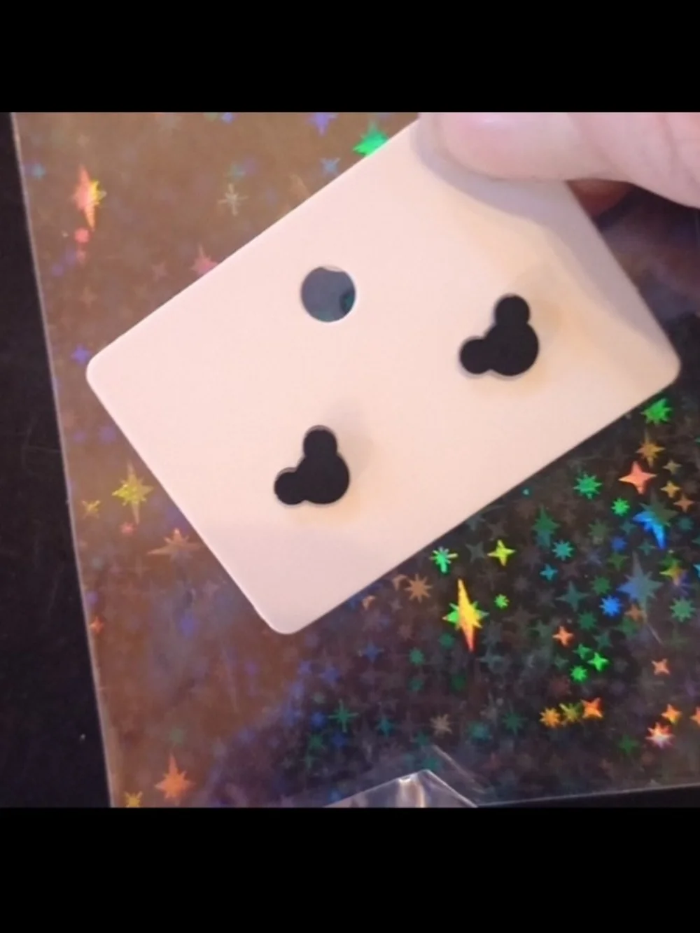 $8 Each Or Bundle 5/$20 Black Mickey Head Stud Earrings